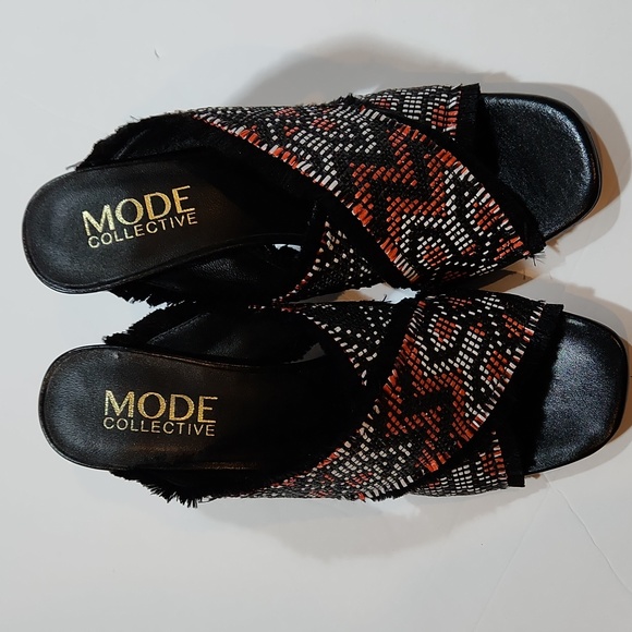 The Mode Collective Sandstorm Low Mule Black/Red Size 37 US 7 NEW 3075 - Picture 4 of 7
